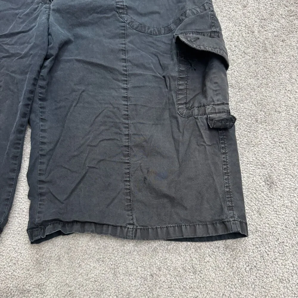 Zerres Outdoor Cargo Shorts Mens 48 Normal Faded Black Cotton Casual Camping